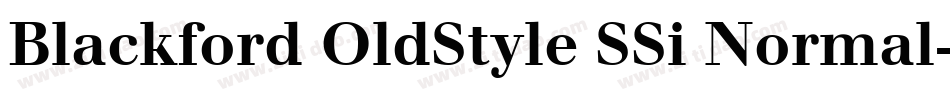 Blackford OldStyle SSi Normal字体转换